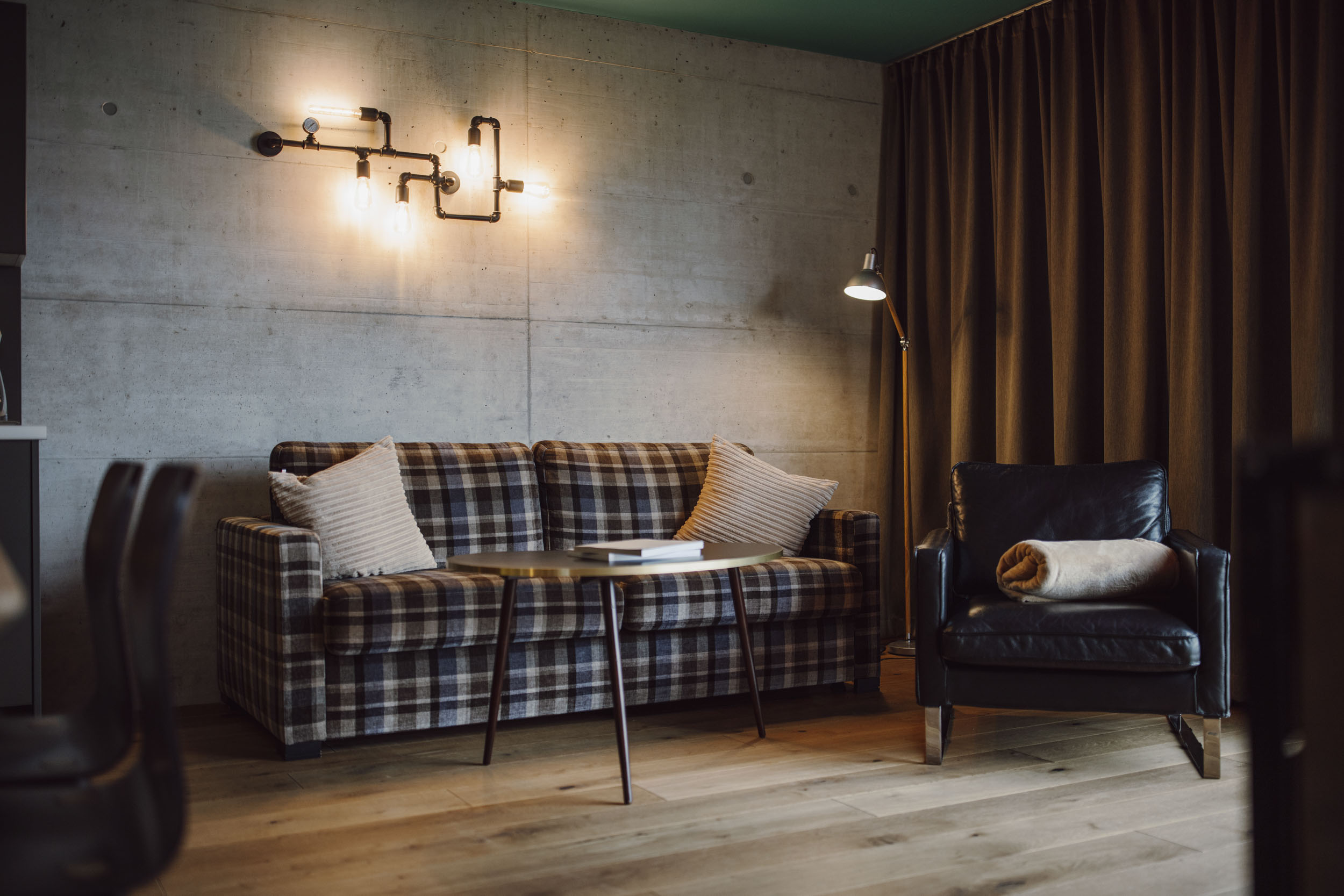Wohnraum im Appartement Gams